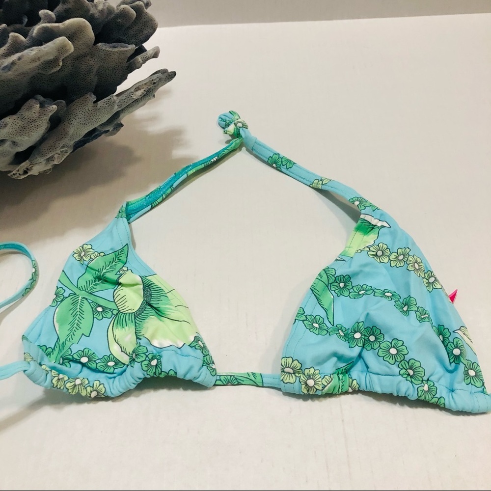 CIA Maritima Floral Triangle Bikini Top Size L